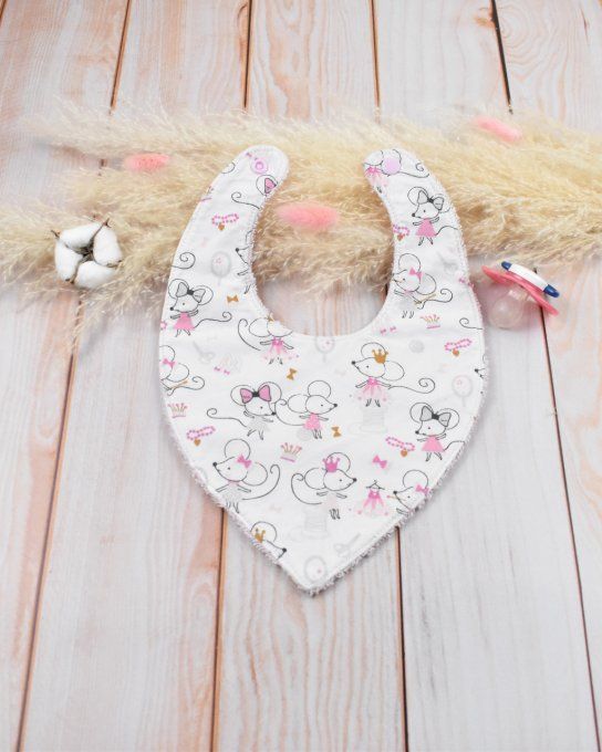 Bavoir bandana souris